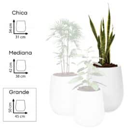 Maceta Uovo Grande Blanco - Imagen 3