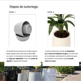 Macetas Uovo Autorriego - Combo 3 tamaños Marrón - Imagen 6