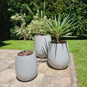 Maceta Uovo Grande Cemento - Imagen 6