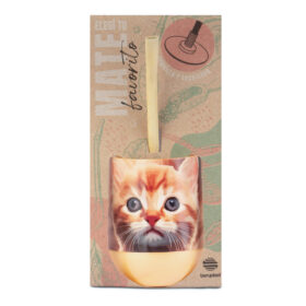 Mate Gato dorado + Bombilla + Saca Yerba - Imagen 3