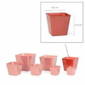 Maceta Cuadrada 16 - Colores Brillantes - Imagen 3