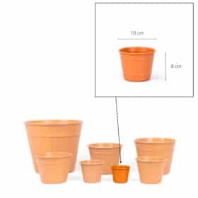 Maceta Facetado 10 - Colores Clasicos - Imagen 4