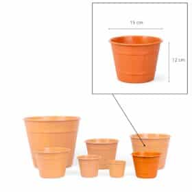 Maceta Facetado 15 - Línea Woods - Imagen 4