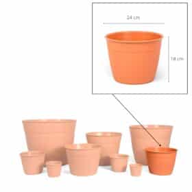 Maceta Simil 24 - Colores Clasicos - Imagen 3