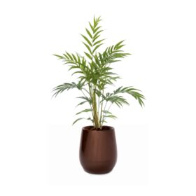 Maceta Uovo Mediana Marrón Perlado - Imagen 2