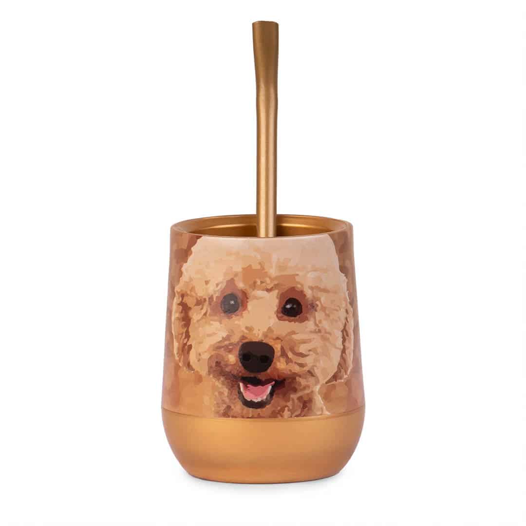 Caniche (1) Mate Caniche + Bombilla + Saca Yerba - Imagen 1