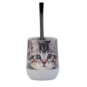 Mate Gato atigrado + Bombilla + Saca Yerba