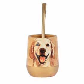 Mate Golden + Bombilla + Saca Yerba