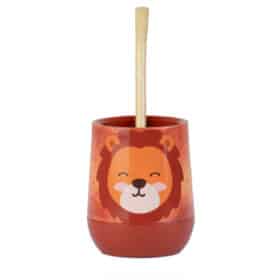 Mate Leon + Bombilla + Saca Yerba