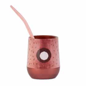 Mate Panda rojo + Bombilla + Saca Yerba - Imagen 2