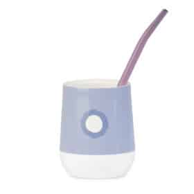 Mate Perezoso azul + Bombilla + Saca Yerba - Imagen 2