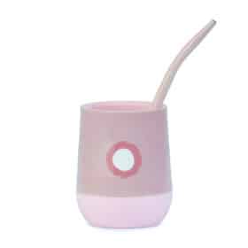 Mate Perezoso rosa + Bombilla + Saca Yerba - Imagen 2