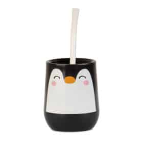 Mate Pinguino + Bombilla + Saca Yerba