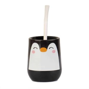 Mate Pinguino + Bombilla + Saca Yerba