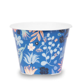 Deco Circular 16 - Flores azul