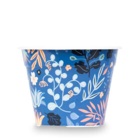 Deco Circular 16 - Flores azul - Imagen 2