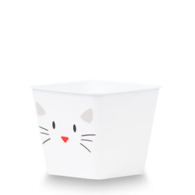 Deco Cuadrada 8 - Gato Blanco