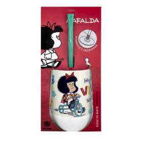 Mate Mafalda 10 + Bombilla + Saca Yerba - Imagen 3