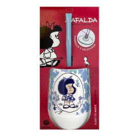 Mate Mafalda 08 + Bombilla + Saca Yerba - Imagen 3