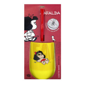 Mate Mafalda 04 + Bombilla + Saca Yerba - Imagen 3