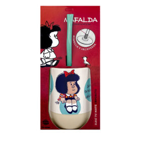 Mate Mafalda 03 + Bombilla + Saca Yerba - Imagen 4