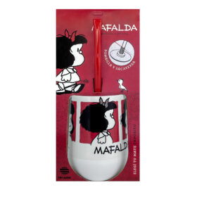 Mate Mafalda 01 + Bombilla + Saca Yerba - Imagen 3