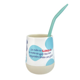 Mate Mafalda 03 + Bombilla + Saca Yerba - Imagen 3