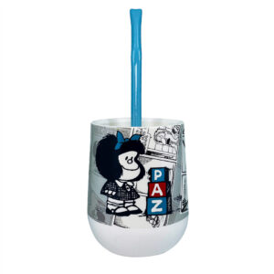 Mate Mafalda 06 + Bombilla + Saca Yerba