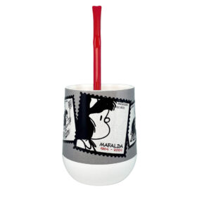 Mate Mafalda 09 + Bombilla + Saca Yerba