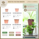 Maceta Facetado 15 - Línea Woods - Imagen 8