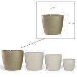 Maceta Nórdica 22 - Enlozado Beige - Imagen 4