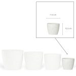 Maceta Nórdica 12 - Blanco Granito - Imagen 4