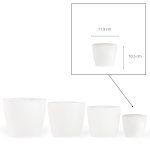 Maceta Nórdica 12 - Blanco Nacarado - Imagen 4