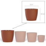 Maceta Nórdica 22 - Loza Moka - Imagen 4