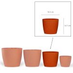 Maceta Nórdica 17 - Enlozado Terracota - Imagen 4