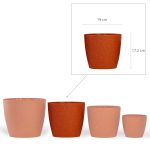 Maceta Nórdica 19 - Enlozado Terracota - Imagen 4