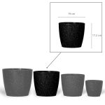 Maceta Nórdica 19 - Negro Enlozado - Imagen 4