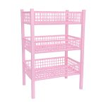 Canasto organizador 3 niveles - Rosa BB