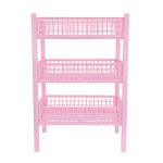 Canasto organizador 3 niveles - Rosa BB - Imagen 2