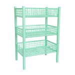 Canasto organizador 3 niveles - Verde BB