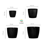 Maceta Nórdica Enlozada Premium Set x4 N12 17 19 Y 22 - Imagen 3