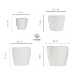 Maceta Nórdica Enlozada Premium Set x4 N12 17 19 Y 22 - Imagen 3