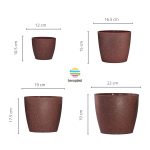 Maceta Nórdica Enlozada Premium Set x4 N12 17 19 Y 22 - Imagen 3