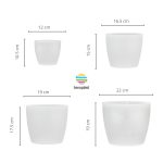 Maceta Nórdica Enlozada Premium Set x4 N12 17 19 Y 22 - Imagen 3