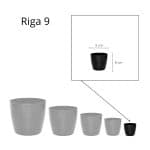 Maceta Riga 9 - Negro - Imagen 3