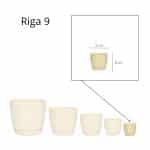 Maceta Riga 9 - Marfil - Imagen 3