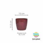 Maceta Riga 13 - Borravino - Imagen 4