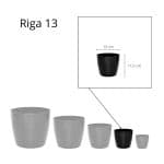 Maceta Riga 13 - Negro - Imagen 3