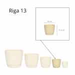 Maceta Riga 13 - Marfil - Imagen 3