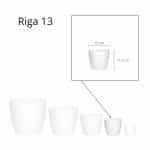 Maceta Riga 13 - Blanco - Imagen 3